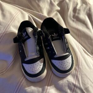 Adidas Toddler Black and White Sneakers